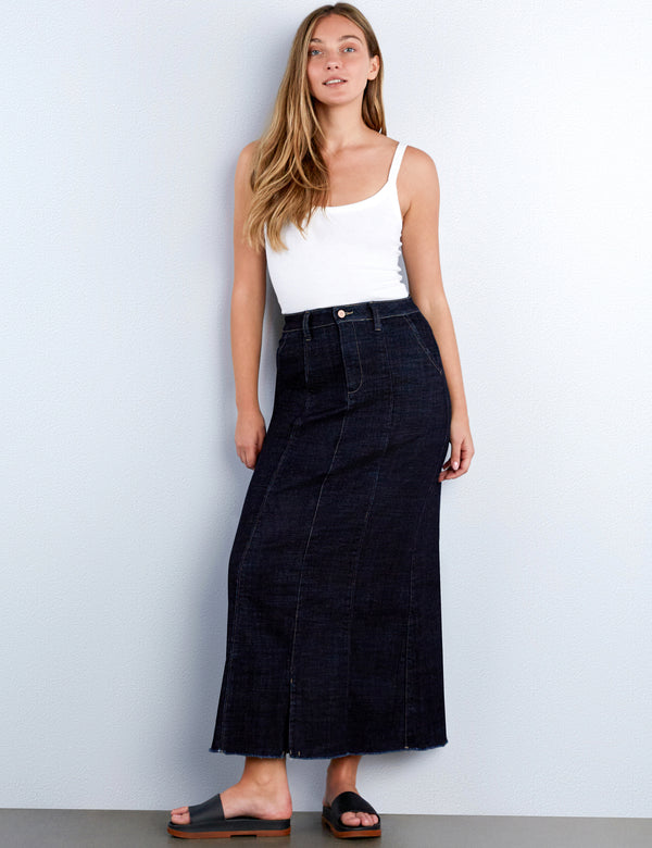 Willa Denim Maxi Skirt