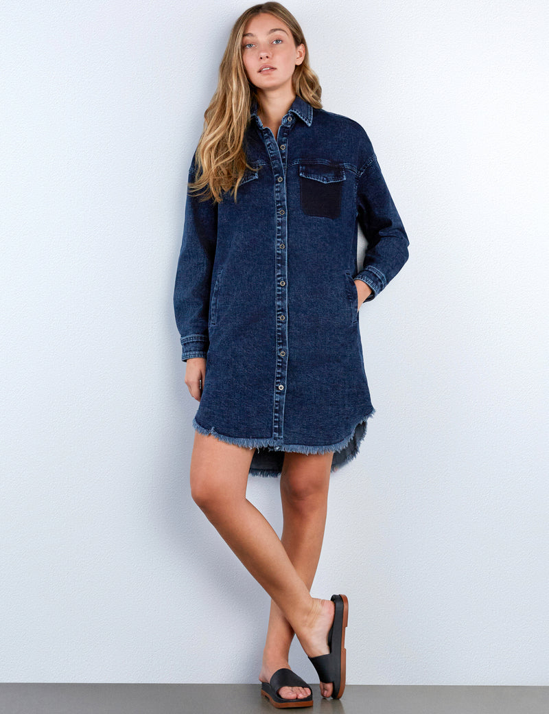 Short Denim Shirtdress