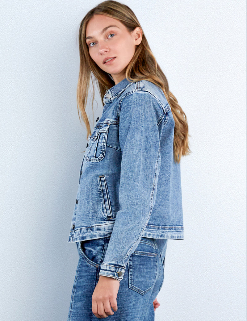 Tab Pocket Jean Jacket