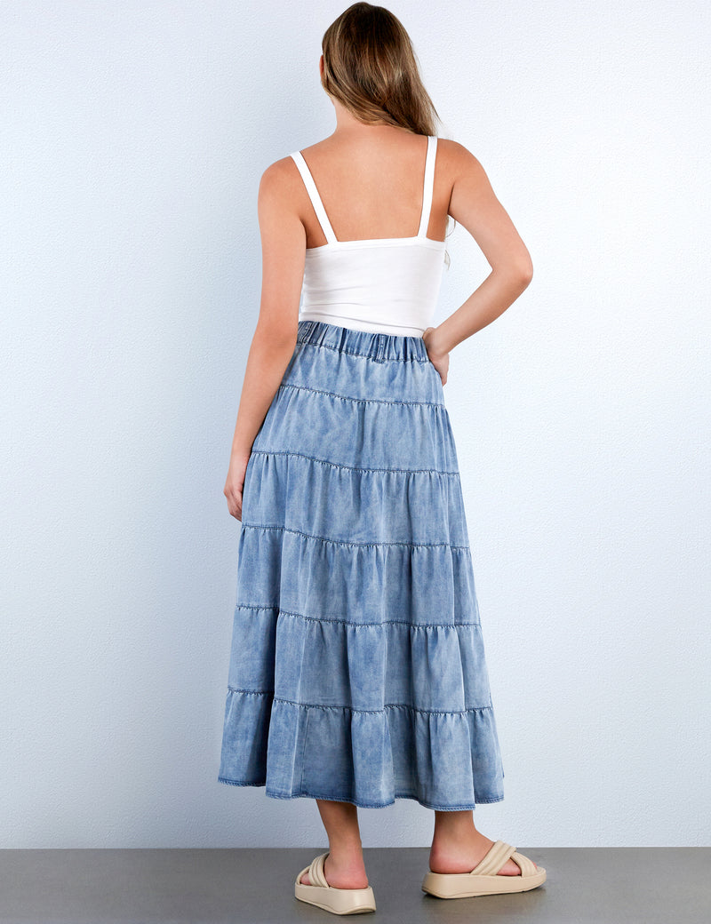 Multi-Tiered Maxi Skirt