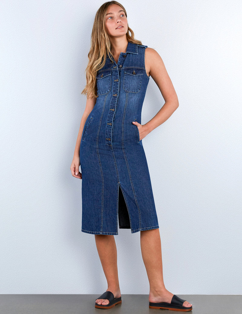 Camp Denim Maxi Shirtdress