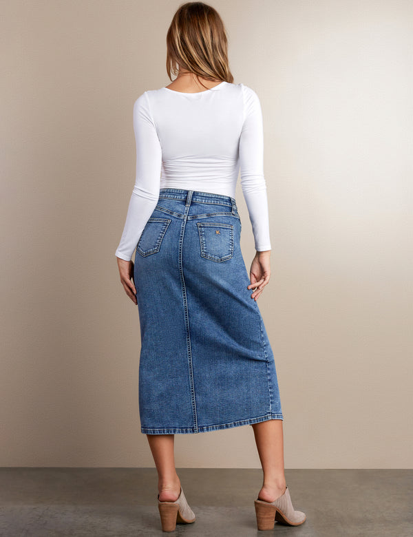 Lucy Denim Maxi Skirt