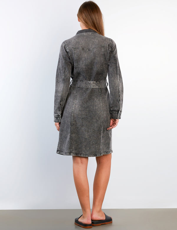 Eleanor Denim Midi Shirt Dress