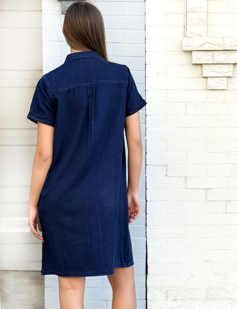 wash lab denim shirt dress Oversized Denim Shirtdress