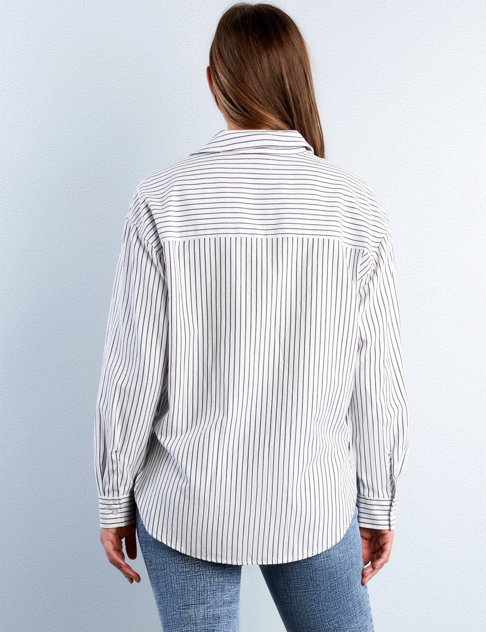 トップス Her lip to Have It All Stripe Shirt herlipto 𝖢𝗈𝗆𝗂𝗇𝗀 𝗍𝗈 𝗒𝗈𝗎 𝗌𝗈𝗈𝗇
