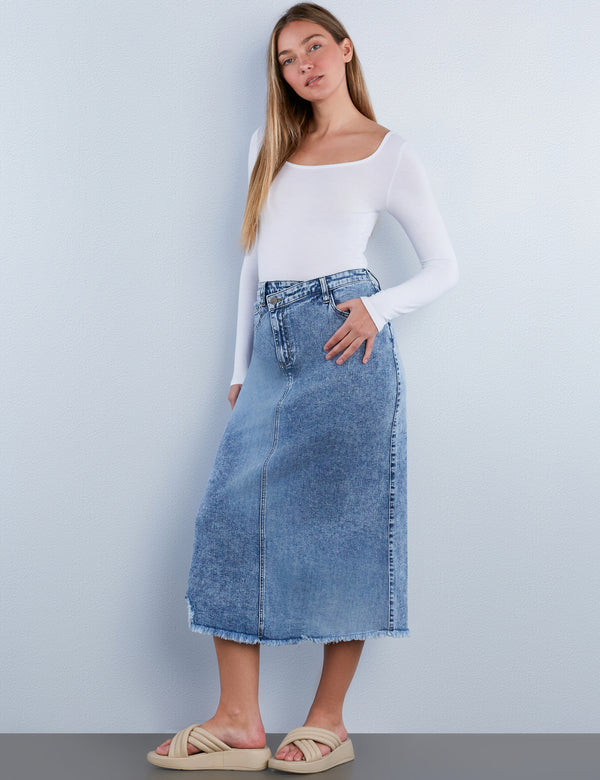 Mia Denim Maxi Skirt