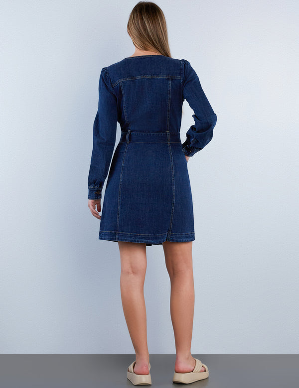 Charlotte Denim Midi Dress