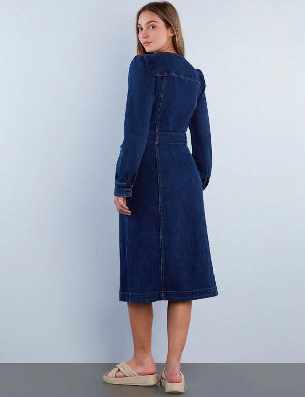Noelle Denim Maxi Dress