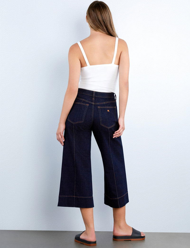 Isla Cropped Wide Leg Jeans