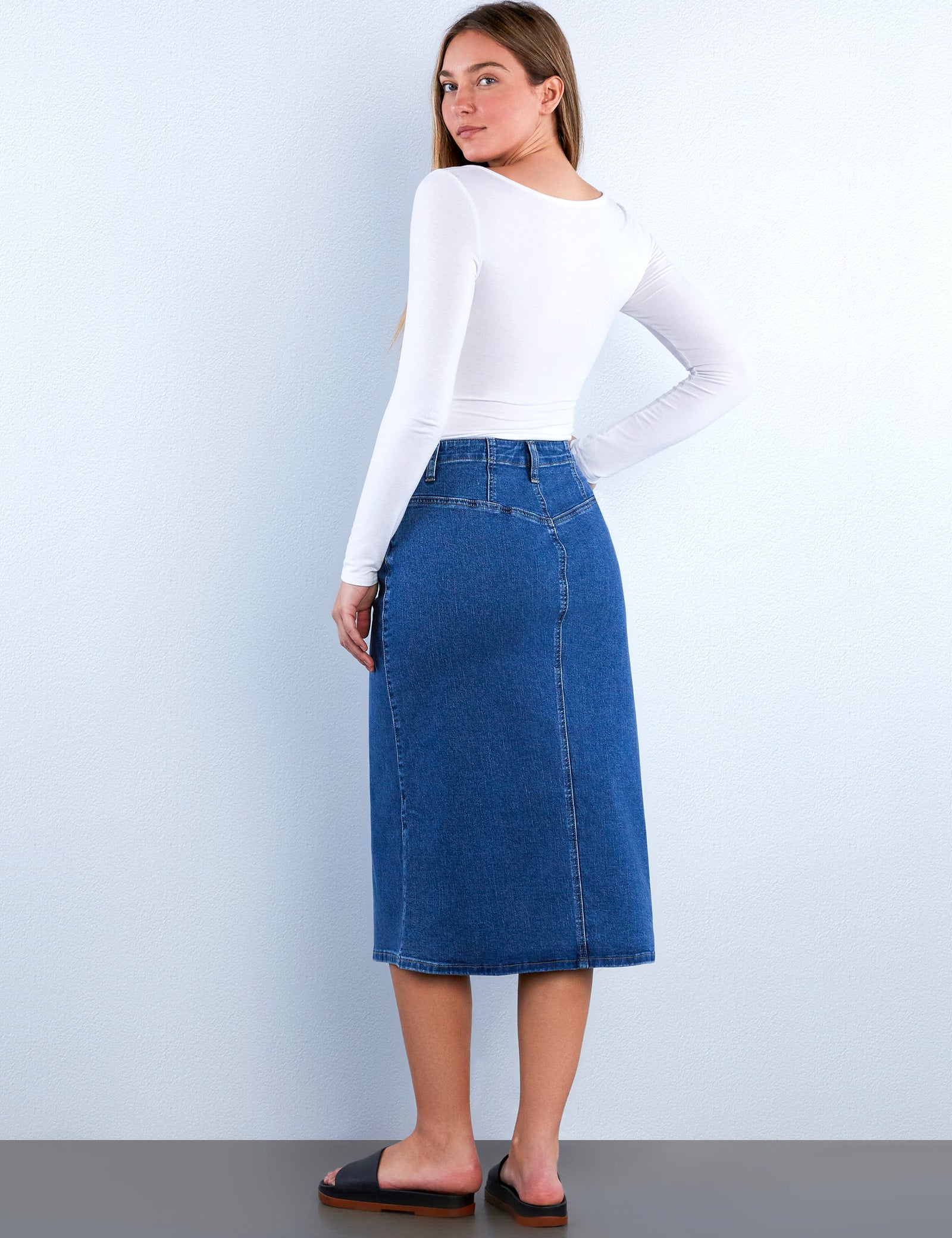 Women's Emmeline Crossover Maxi Skirt – Wash Lab – washlabshop