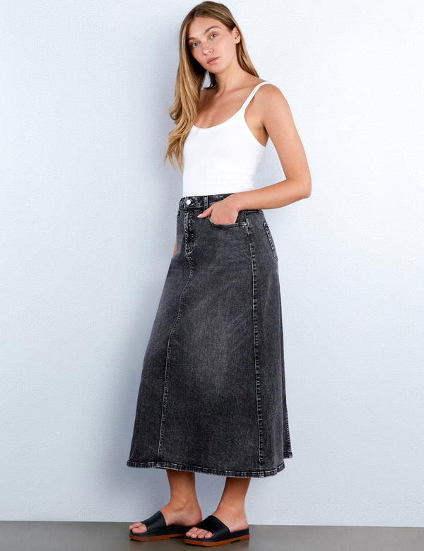 Remi Denim Maxi Skirt