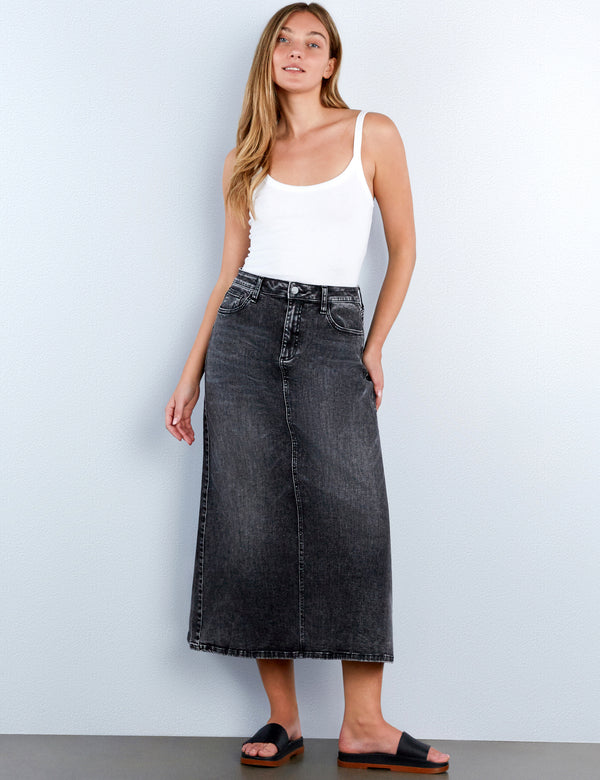 Remi Denim Maxi Skirt