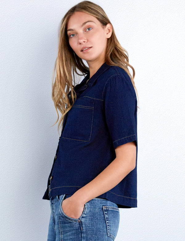 Boxy Denim Shirt