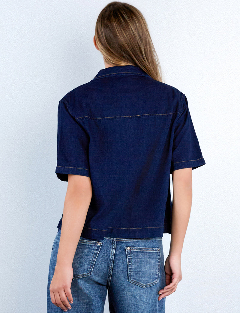 Boxy Denim Shirt