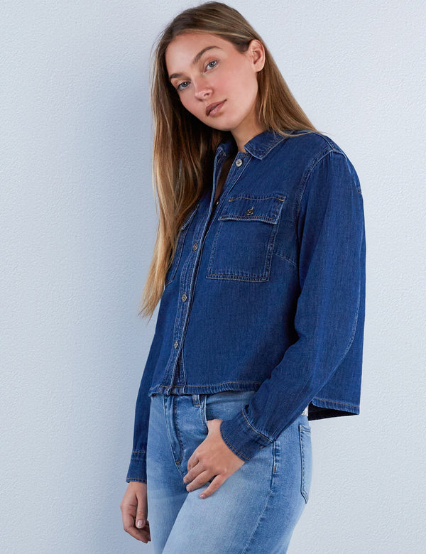 Lilou Boxy Denim Shirt