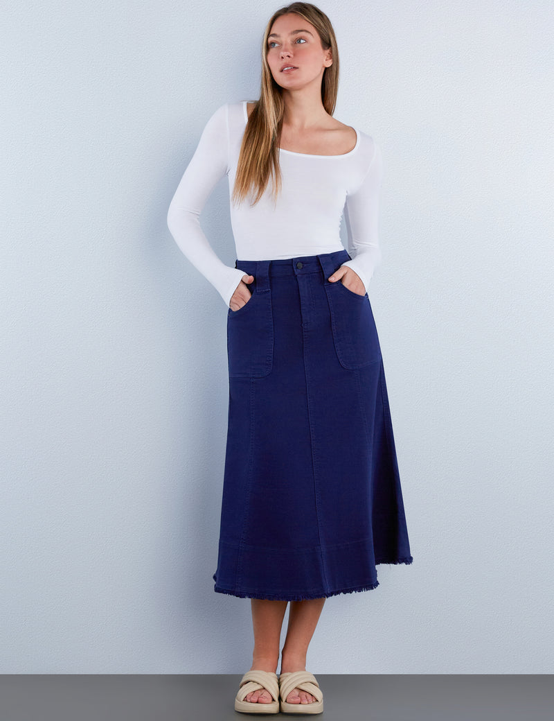 Patch Pocket Maxi Skirt