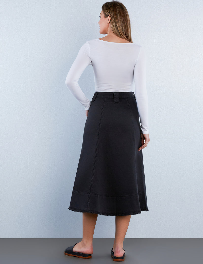 Patch Pocket Maxi Skirt