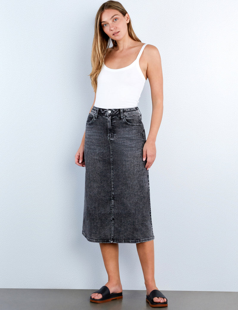 Mallory Denim Maxi Skirt