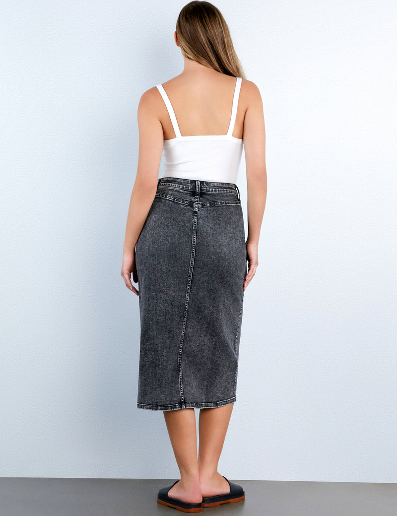 Mallory Denim Maxi Skirt