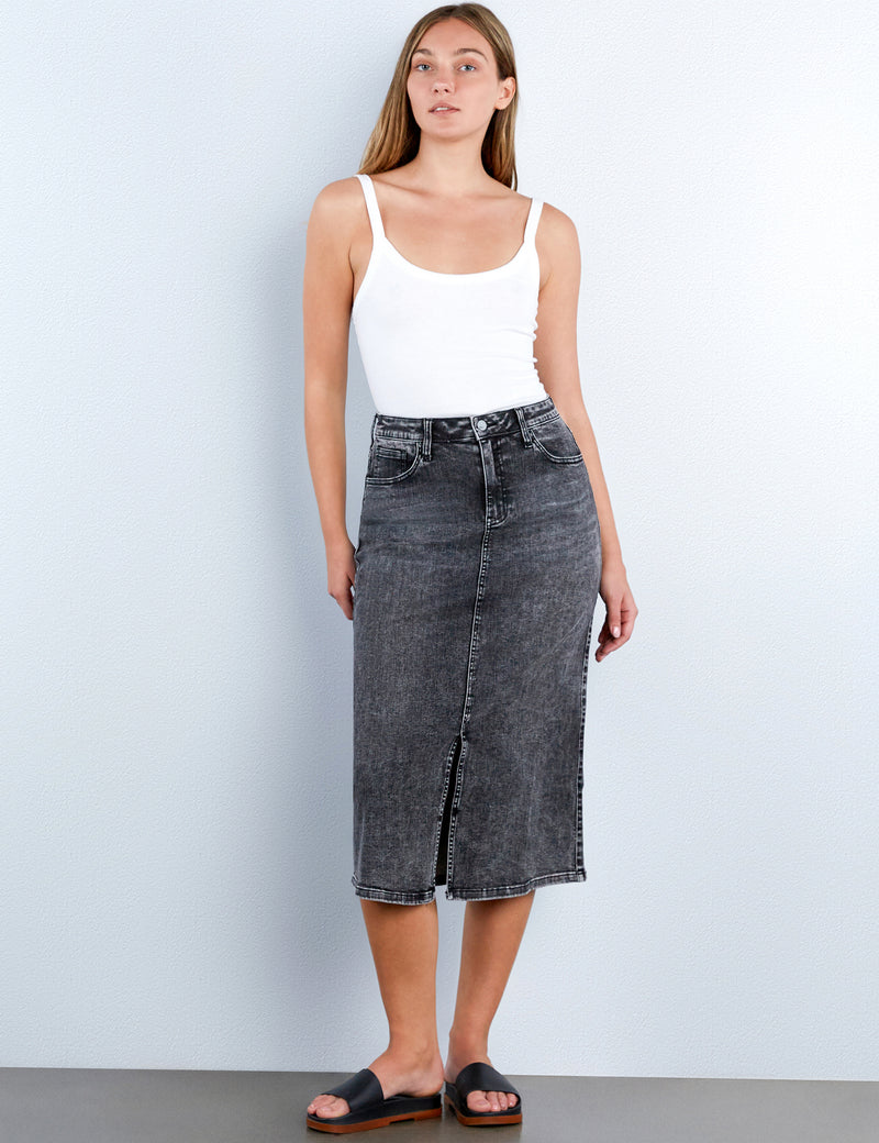 Mallory Denim Maxi Skirt