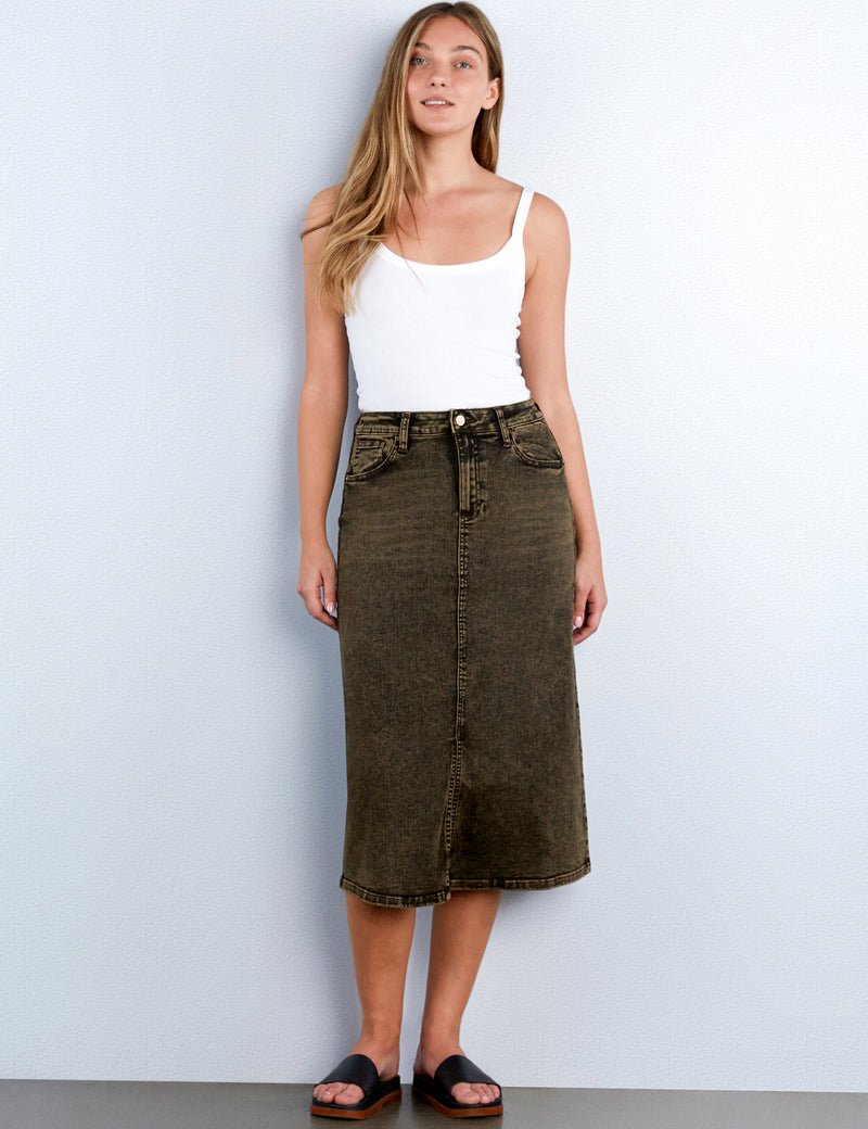 Mallory Denim Maxi Skirt