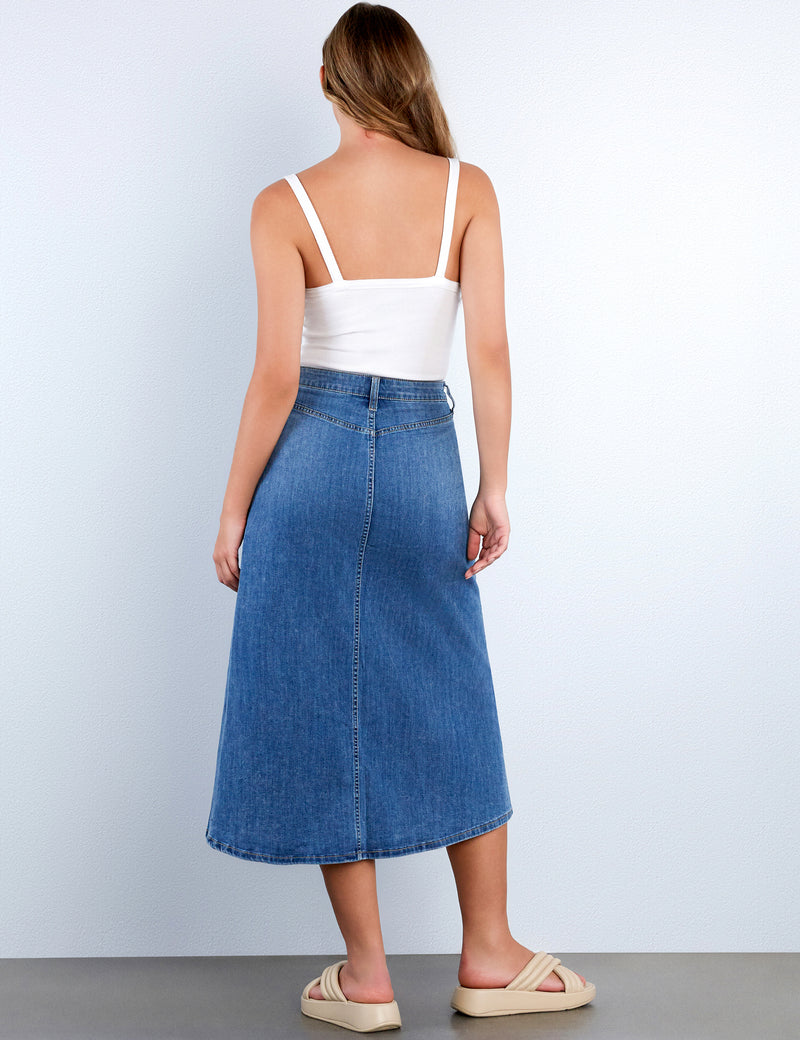 Justine Denim Maxi Skirt