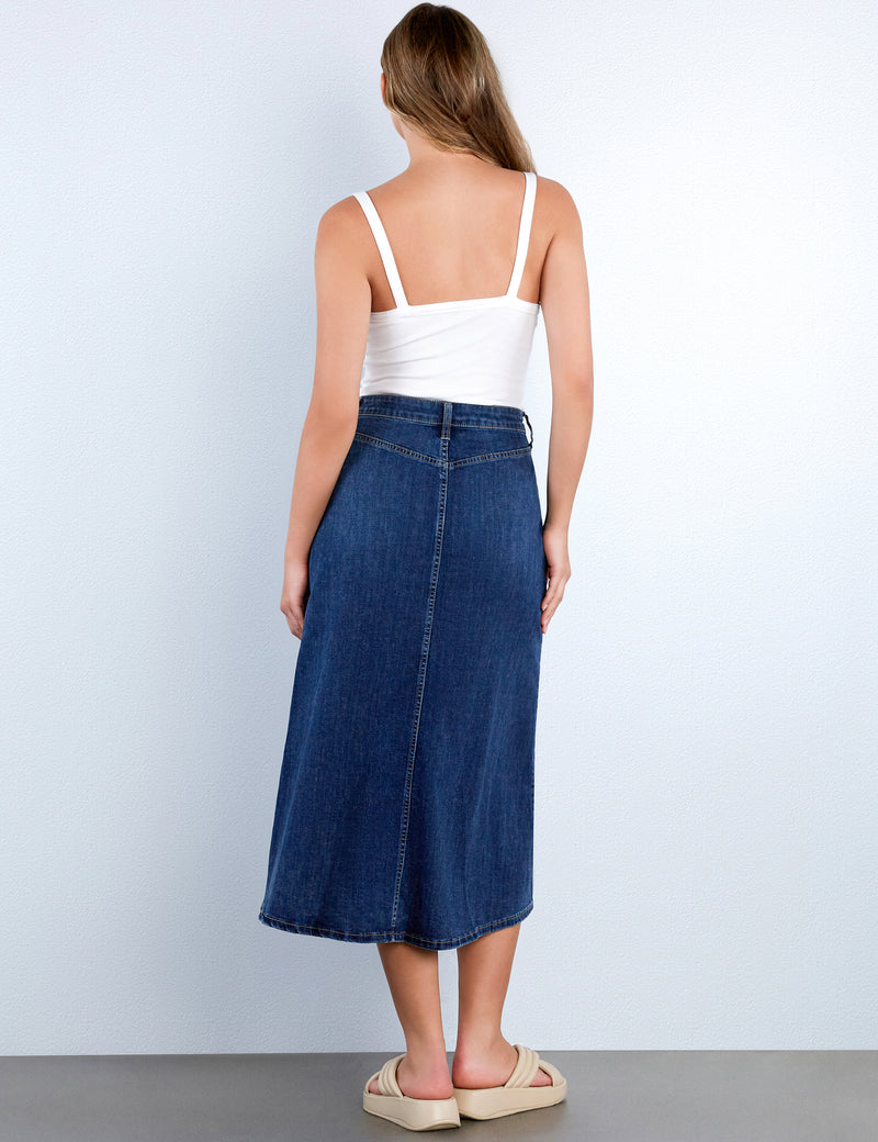 Justine Denim Maxi Skirt