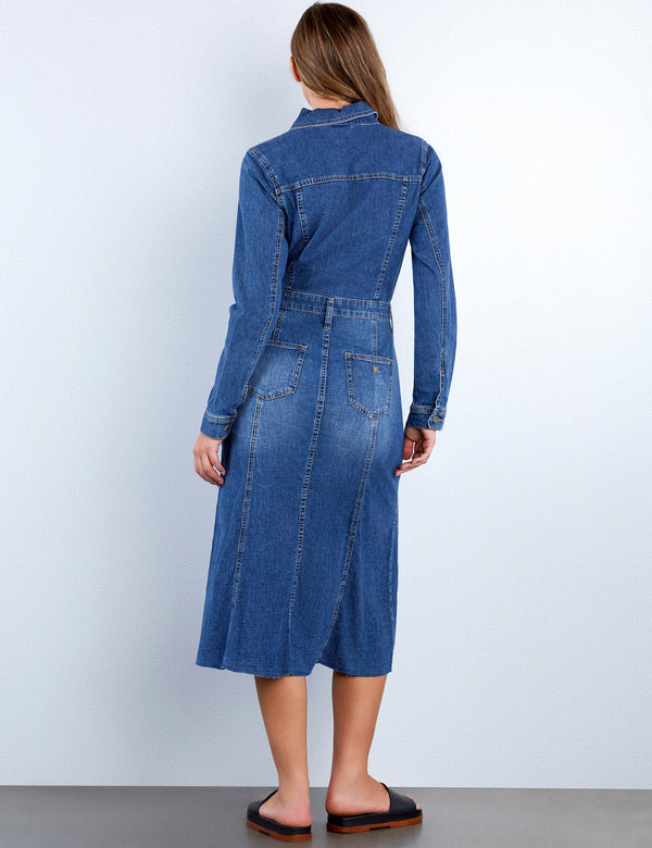 Sway Denim Maxi Shirtdress