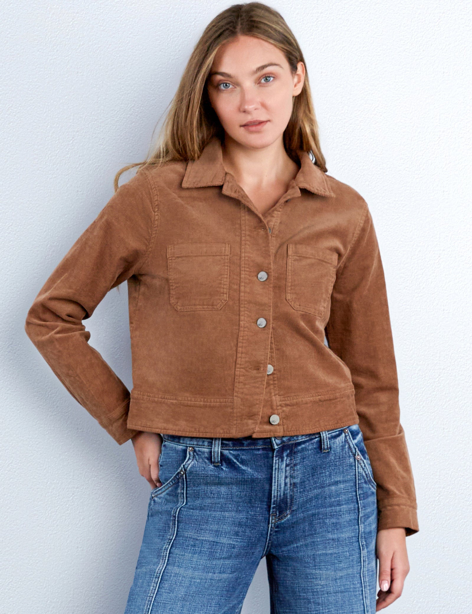 Women's Cropped Cord Jean Jacket – Wash Lab – washlabshop