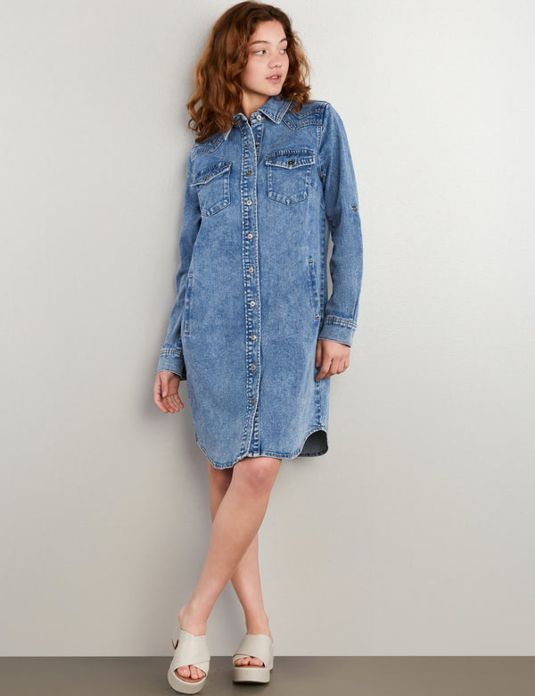 Choice Denim Shirtdress