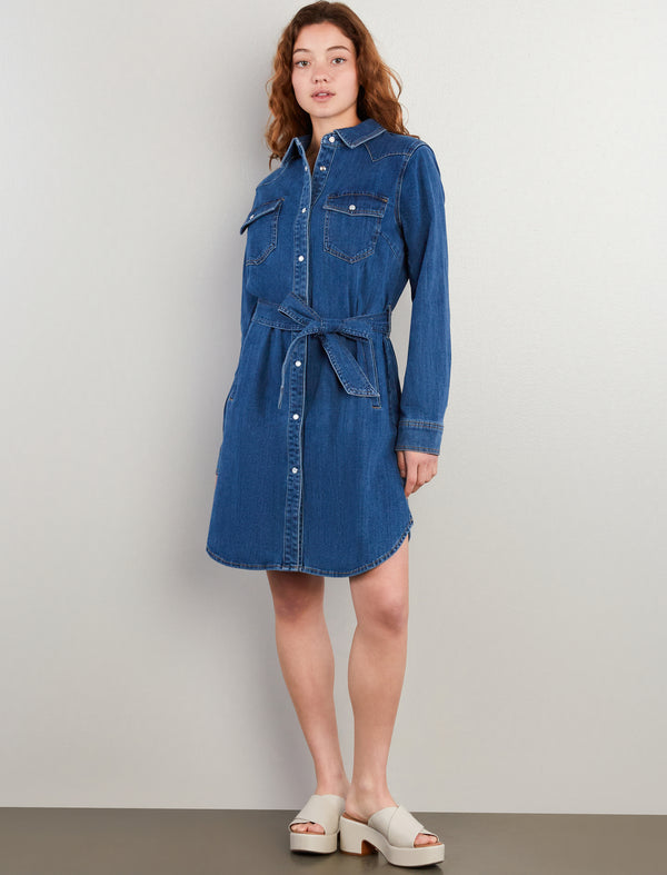 Marie Denim Shirtdress