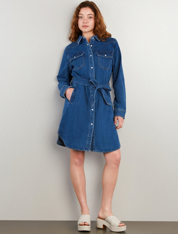 Marie Denim Shirtdress