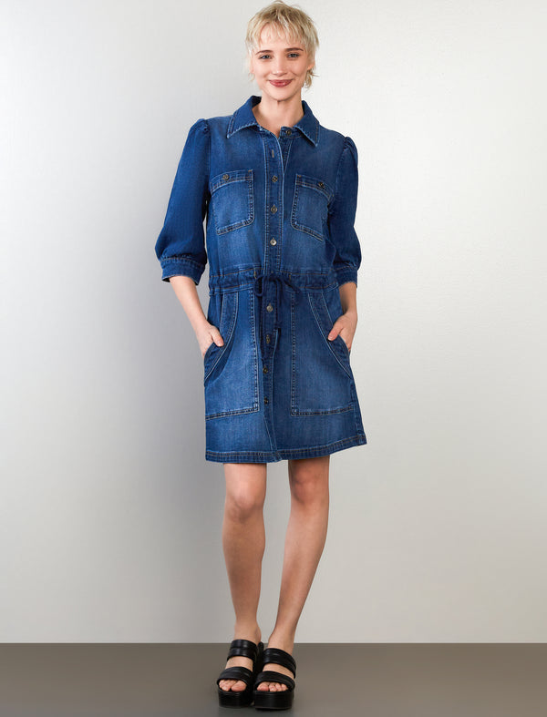 Utility Dress With Drawstring