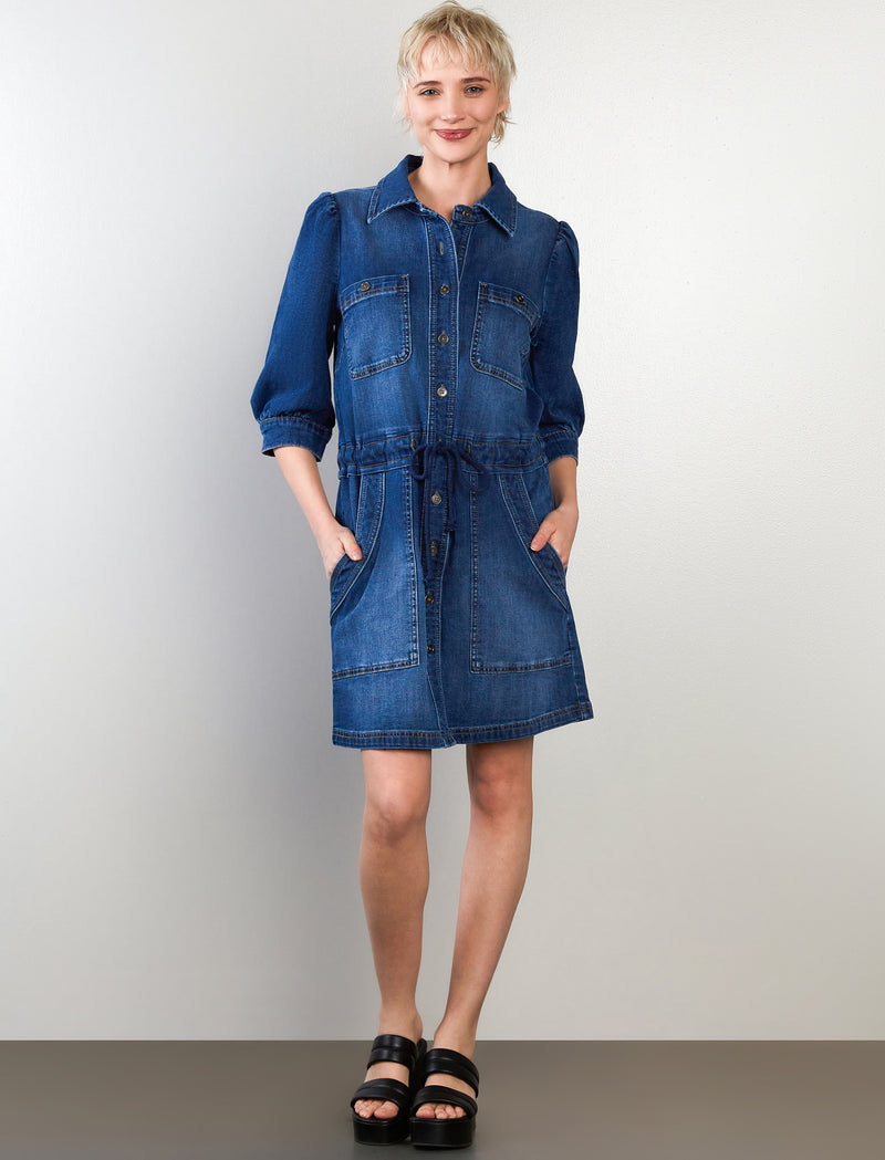 Utility Dress With Drawstring