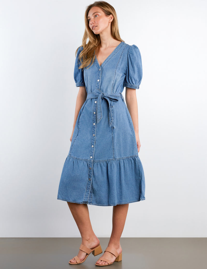 Sweetheart Denim Maxi Dress – washlabshop