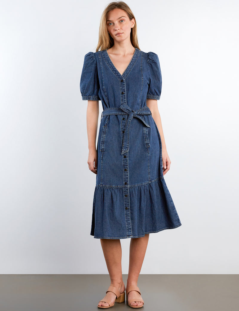 lazy oaf denim sweetheart dress Lazy Oaf Sweetheart Dress Denim Heart Button Down Western Rock Punk