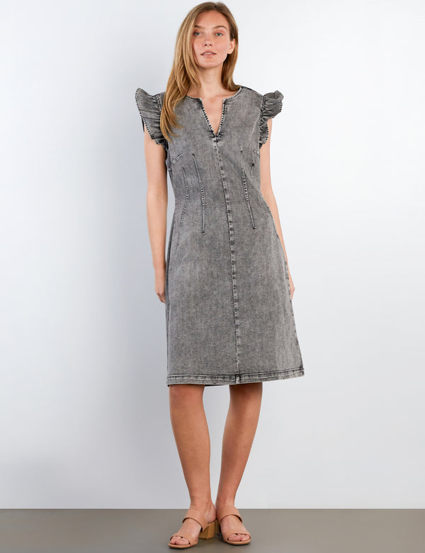 Kitten Denim Midi Dress – washlabshop