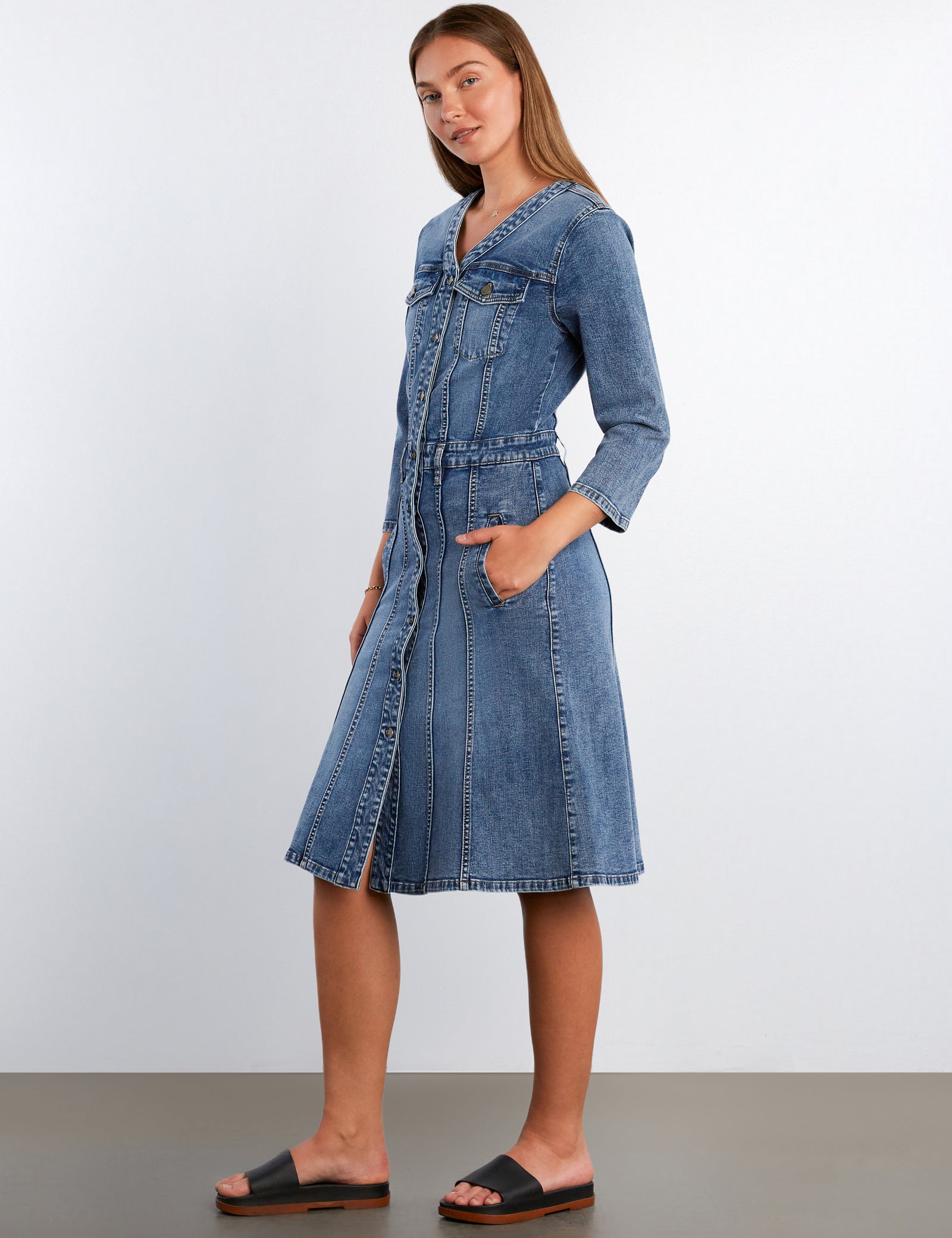 Madison Denim Midi Dress – washlabshop
