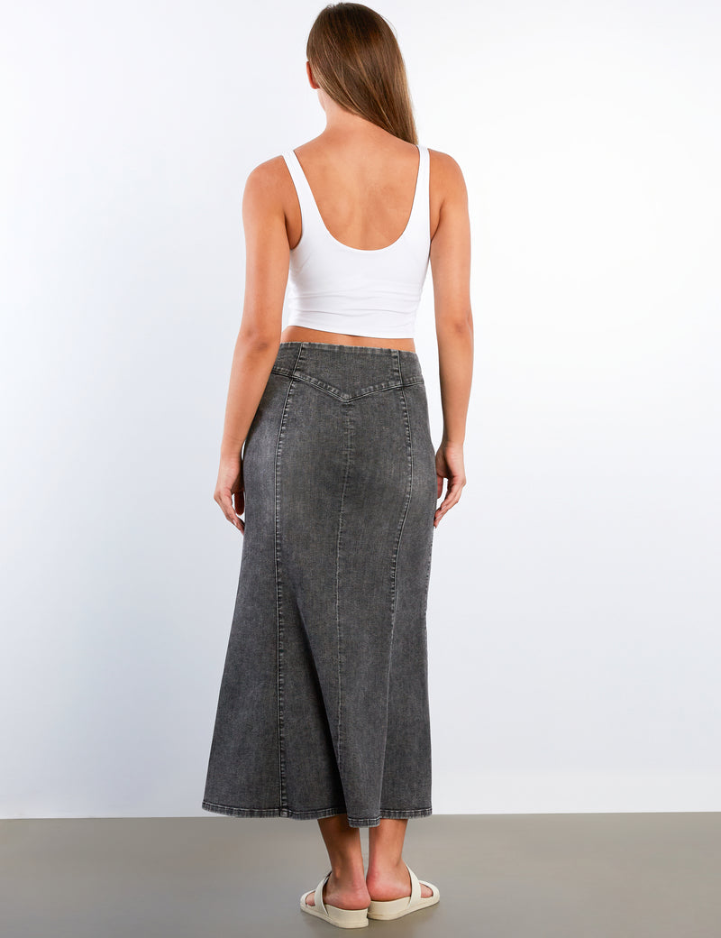 Women's Tulip Denim Maxi Skirt – Wash Lab – washlabshop