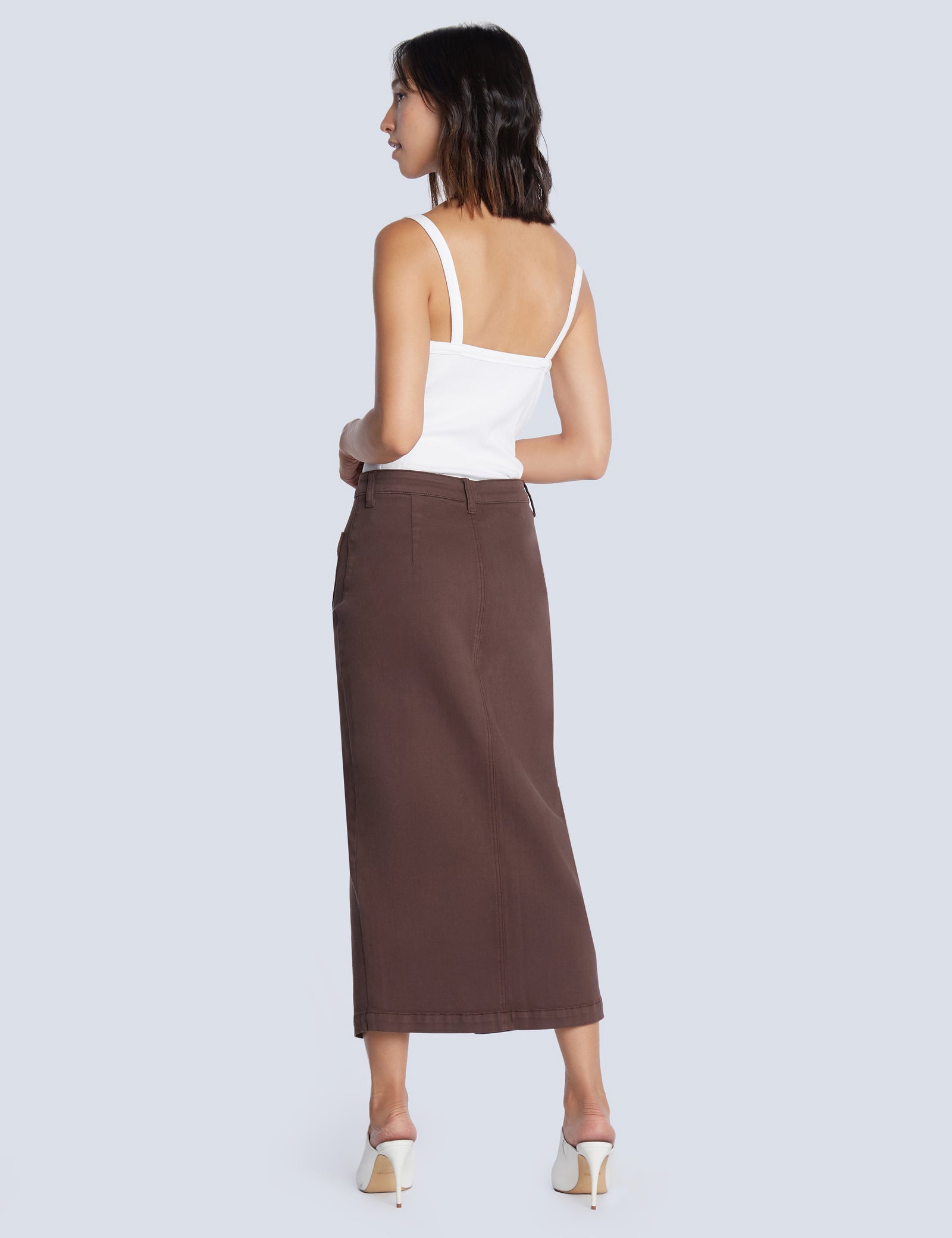 CenterSplitPencilSkirtCocoaSid