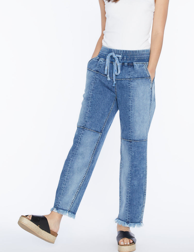 Pieced Relaxed Fit Jeans