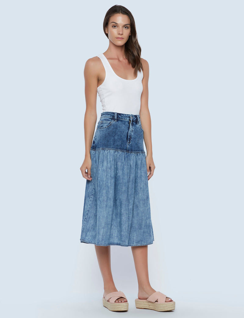 Sway Skirt Caribbean Blue side view